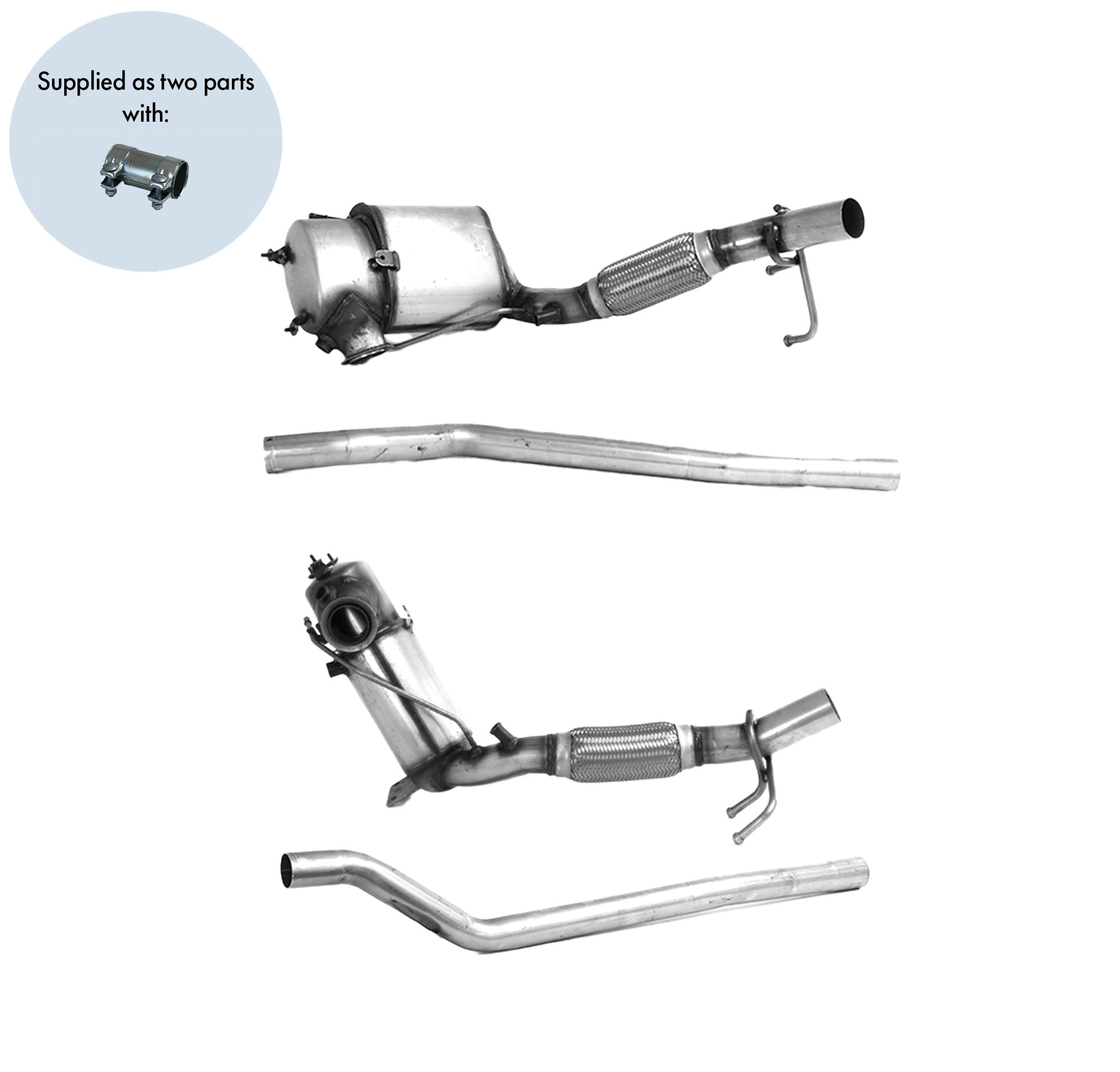 AUDI / VOLKSWAGEN Homologated Diesel Cat & DPF