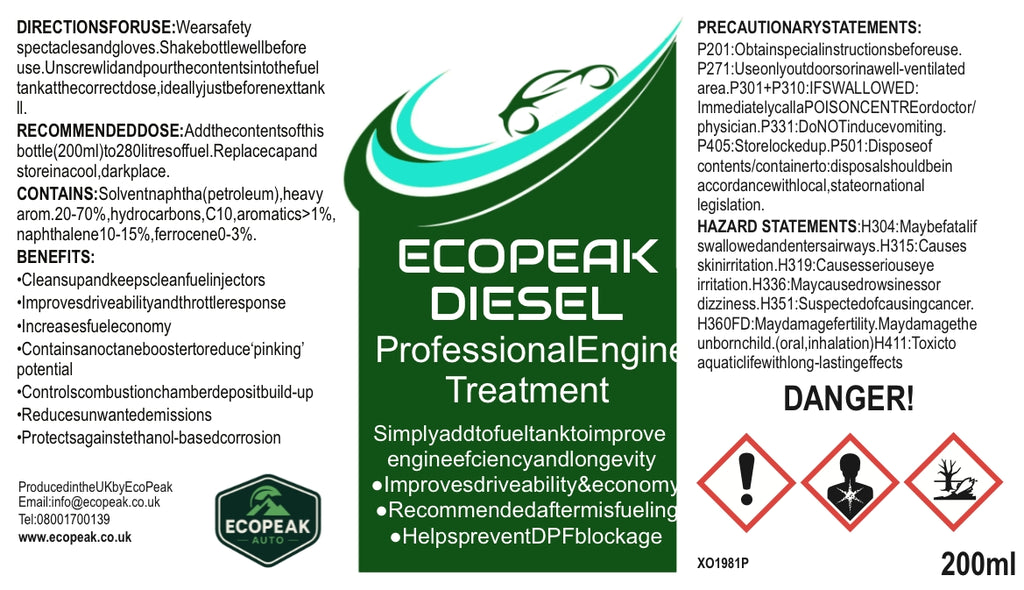 ECOPEAK Diesel fuel additive