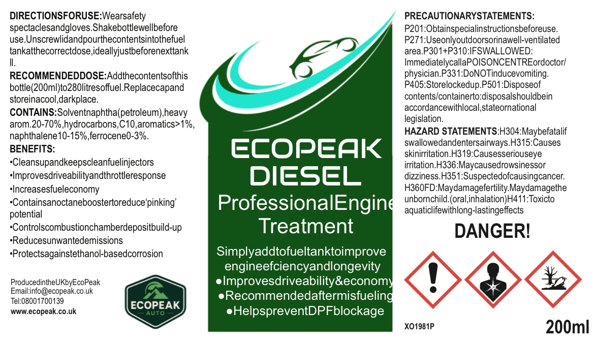 ECOPEAK Diesel fuel additive