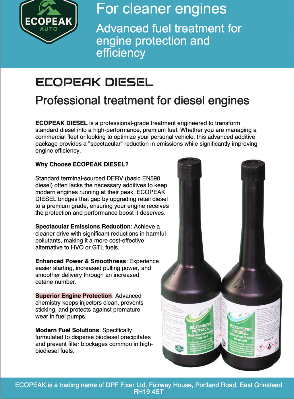 ECOPEAK Diesel fuel additive